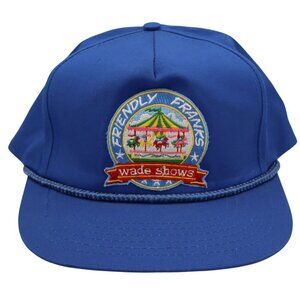 Vintage Friendly Franks Wade Shows Carnival Fair Snapback Cap Hat Rope Sportcap